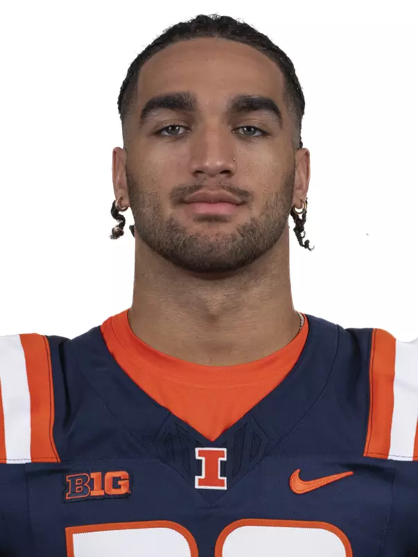 CHAMPAIGN, IL - August 12, 2023 - Illinois Defensive Back TJ Griffin (#29) headshot taken during 2023 Media Day at Memorial Stadium in Champaign, IL. Photo By Kevin Snyder