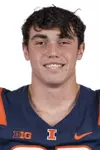 CHAMPAIGN, IL - August 12, 2023 - Illinois Tight End Nate Guinn (#82) headshot taken during 2023 Media Day at Memorial Stadium in Champaign, IL. Photo By Kevin Snyder