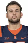 CHAMPAIGN, IL - August 12, 2023 - Illinois Long Snapper Lane Hansen (#36) headshot taken during 2023 Media Day at Memorial Stadium in Champaign, IL. Photo By Della Perrone