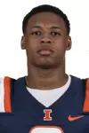 CHAMPAIGN, IL - August 12, 2023 - Illinois Defensive Back Nicario Harper (#0) headshot taken during 2023 Media Day at Memorial Stadium in Champaign, IL. Photo By Kevin Snyder