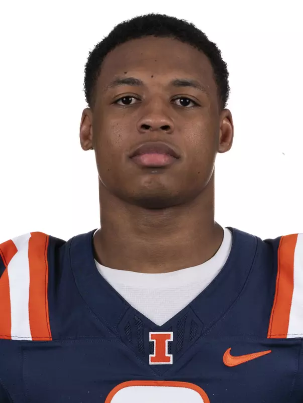 CHAMPAIGN, IL - August 12, 2023 - Illinois Defensive Back Nicario Harper (#0) headshot taken during 2023 Media Day at Memorial Stadium in Champaign, IL. Photo By Kevin Snyder