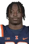 CHAMPAIGN, IL - August 12, 2023 - Illinois Linebacker Jojo Hayden (#30) headshot taken during 2023 Media Day at Memorial Stadium in Champaign, IL. Photo By Della Perrone