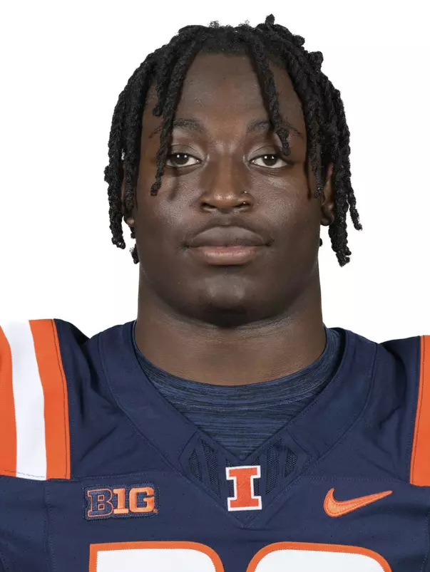 CHAMPAIGN, IL - August 12, 2023 - Illinois Linebacker Jojo Hayden (#30) headshot taken during 2023 Media Day at Memorial Stadium in Champaign, IL. Photo By Della Perrone