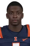 CHAMPAIGN, IL - August 12, 2023 - Illinois Defensive Back Demetrius Hill (#1) headshot taken during 2023 Media Day at Memorial Stadium in Champaign, IL. Photo By Kevin Snyder