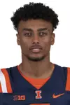 CHAMPAIGN, IL - August 12, 2023 - Illinois Wide Receiver Ashton Hollins (#6) headshot taken during 2023 Media Day at Memorial Stadium in Champaign, IL. Photo By Kevin Snyder
