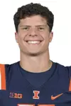 CHAMPAIGN, IL - August 12, 2023 - Illinois Defensive Lineman Alex Bray (#11) headshot taken during 2023 Media Day at Memorial Stadium in Champaign, IL. Photo By Della Perrone