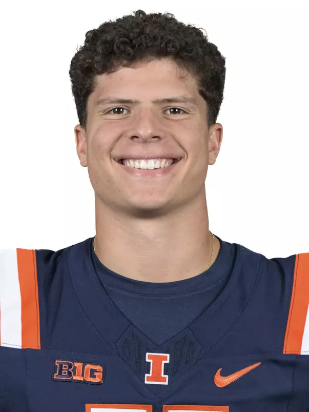 CHAMPAIGN, IL - August 12, 2023 - Illinois Defensive Lineman Alex Bray (#11) headshot taken during 2023 Media Day at Memorial Stadium in Champaign, IL. Photo By Della Perrone