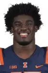 CHAMPAIGN, IL - August 12, 2023 - Illinois Outside Linebacker Gabe Jacas (#17) headshot taken during 2023 Media Day at Memorial Stadium in Champaign, IL. Photo By Kevin Snyder