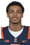 CHAMPAIGN, IL - August 12, 2023 - Illinois Defensive Back Saboor Karriem (#2) headshot taken during 2023 Media Day at Memorial Stadium in Champaign, IL. Photo By Della Perrone