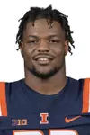 CHAMPAIGN, IL - August 12, 2023 - Illinois Running Back Reggie Love (#23) headshot taken during 2023 Media Day at Memorial Stadium in Champaign, IL. Photo By Della Perrone