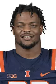 CHAMPAIGN, IL - August 12, 2023 - Illinois Running Back Reggie Love (#23) headshot taken during 2023 Media Day at Memorial Stadium in Champaign, IL. Photo By Della Perrone