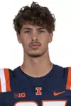 CHAMPAIGN, IL - August 12, 2023 - Illinois Wide Receiver Tyler McClure (#87) headshot taken during 2023 Media Day at Memorial Stadium in Champaign, IL. Photo By Kevin Snyder