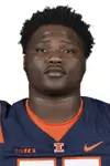 CHAMPAIGN, IL - August 12, 2023 - Illinois Defensive Lineman Sed McConnell (#55) headshot taken during 2023 Media Day at Memorial Stadium in Champaign, IL. Photo By Della Perrone