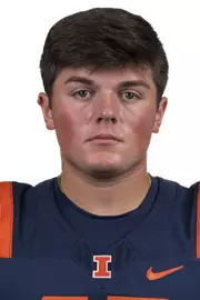 CHAMPAIGN, IL - August 12, 2023 - Illinois Long Snapper Alex McLaughlin (#42) headshot taken during 2023 Media Day at Memorial Stadium in Champaign, IL. Photo By Kevin Snyder
