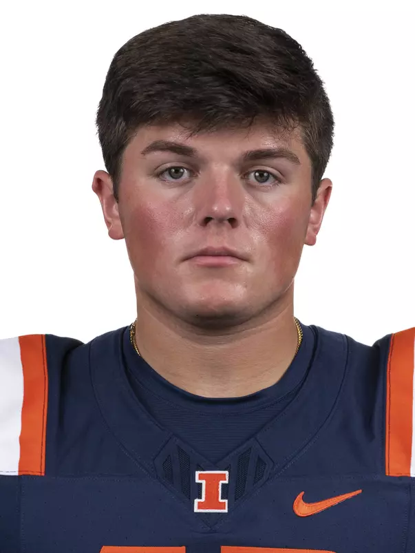 CHAMPAIGN, IL - August 12, 2023 - Illinois Long Snapper Alex McLaughlin (#42) headshot taken during 2023 Media Day at Memorial Stadium in Champaign, IL. Photo By Kevin Snyder