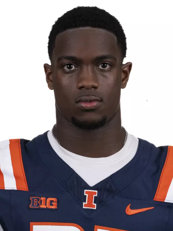 CHAMPAIGN, IL - August 12, 2023 - Illinois Defensive Back Kaleb Patterson (#22) headshot taken during 2023 Media Day at Memorial Stadium in Champaign, IL. Photo By Kevin Snyder