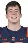 CHAMPAIGN, IL - August 12, 2023 - Illinois Kicker/Punter Fabrizio Pinton (#98) headshot taken during 2023 Media Day at Memorial Stadium in Champaign, IL. Photo By Della Perrone