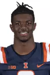 CHAMPAIGN, IL - August 12, 2023 - Illinois Defensive Back Tyson Rooks (#9) headshot taken during 2023 Media Day at Memorial Stadium in Champaign, IL. Photo By Kevin Snyder