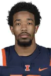 CHAMPAIGN, IL - August 12, 2023 - Illinois Defensive Back Miles Scott (#10) headshot taken during 2023 Media Day at Memorial Stadium in Champaign, IL. Photo By Della Perrone
