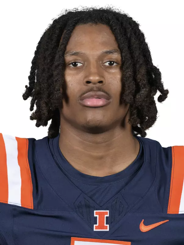 CHAMPAIGN, IL - August 12, 2023 - Illinois Defensive Back Zachary Tobe (#5) headshot taken during 2023 Media Day at Memorial Stadium in Champaign, IL. Photo By Della Perrone