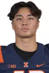 CHAMPAIGN, IL - August 12, 2023 - Illinois Linebacker Nick True (#43) headshot taken during 2023 Media Day at Memorial Stadium in Champaign, IL. Photo By Kevin Snyder