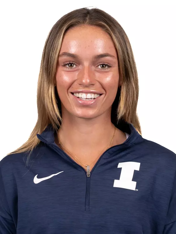 CHAMPAIGN, IL - August 20, 2023 - Illinois’s Rose Seccia headshot taken during 2023 Olympic Sport Headshot Day in the Hall of Fame room of Bielfeldt Athletics Administration Building in Champaign, IL. Photo By Kevin Snyder