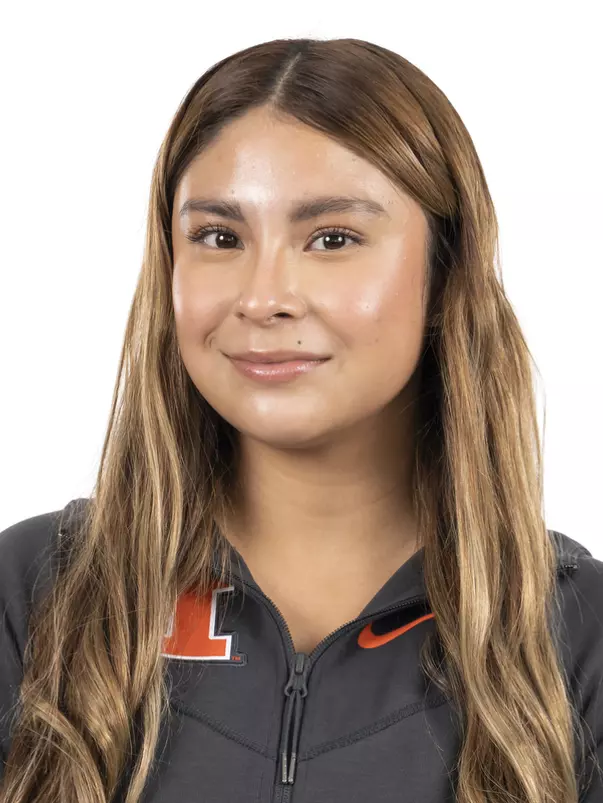 CHAMPAIGN, IL - September 04, 2023 - Illinois Diver Matilda Garcia Carrasco headshot taken during 2023-2024 Production Day at Fighting Illini Center for Excellence in Champaign, IL. Photo By Kevin Snyder