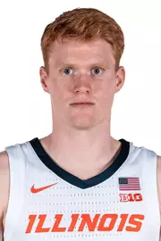 CHAMPAIGN, IL - September 06, 2023 - Illinois Guard Luke Goode (#10) headshot taken during 2023-2024 Production Day at Ubben Basketball Complex in Champaign, IL. Photo By Kevin Snyder