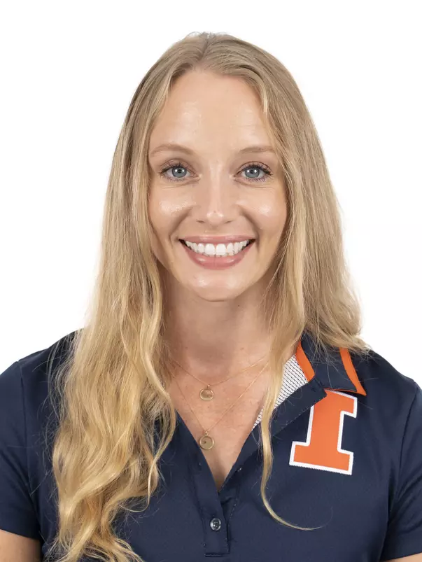 CHAMPAIGN, IL - September 04, 2023 - Illinois Head Diving Coach Tricia Grant headshot taken during 2023-2024 Production Day at Fighting Illini Center for Excellence in Champaign, IL. Photo By Kevin Snyder