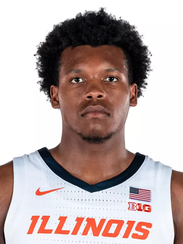 CHAMPAIGN, IL - September 06, 2023 - Illinois Forward Amani Hansberry (#35) headshot taken during 2023-2024 Production Day at Ubben Basketball Complex in Champaign, IL. Photo By Kevin Snyder