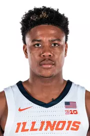 CHAMPAIGN, IL - September 06, 2023 - Illinois Guard Justin Harmon (#4) headshot taken during 2023-2024 Production Day at Ubben Basketball Complex in Champaign, IL. Photo By Kevin Snyder