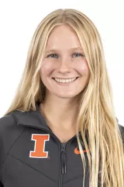 CHAMPAIGN, IL - September 04, 2023 - Illinois Swimmer Anna Kurzydlo headshot taken during 2023-2024 Production Day at Fighting Illini Center for Excellence in Champaign, IL. Photo By Kevin Snyder