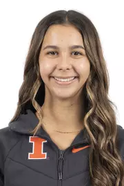 CHAMPAIGN, IL - September 04, 2023 - Illinois Diver Brooke Michael headshot taken during 2023-2024 Production Day at Fighting Illini Center for Excellence in Champaign, IL. Photo By Kevin Snyder