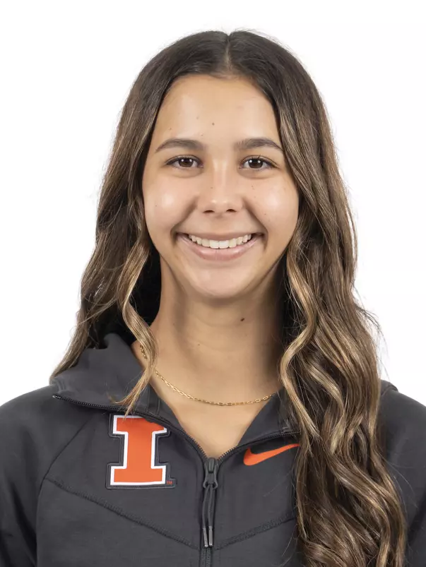 CHAMPAIGN, IL - September 04, 2023 - Illinois Diver Brooke Michael headshot taken during 2023-2024 Production Day at Fighting Illini Center for Excellence in Champaign, IL. Photo By Kevin Snyder