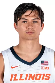 CHAMPAIGN, IL - September 06, 2023 - Illinois Guard Max Williams (#25) headshot taken during 2023-2024 Production Day at Ubben Basketball Complex in Champaign, IL. Photo By Kevin Snyder