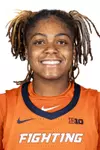 CHAMPAIGN, IL - September 21, 2023 - Illinois Guard Makira Cook (#3) headshot taken during 2023-2024 Production Day at Ubben Basketball Complex in Champaign, IL. Photo By Madison Dabrowski