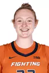 CHAMPAIGN, IL - September 21, 2023 - Illinois Forward Samantha Dewey (#33) headshot taken 2023-2024 Production Day at Ubben Basketball Complex in Champaign, IL. Photo By Madison Dabrowski
