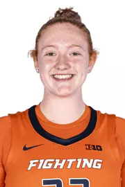 CHAMPAIGN, IL - September 21, 2023 - Illinois Forward Samantha Dewey (#33) headshot taken 2023-2024 Production Day at Ubben Basketball Complex in Champaign, IL. Photo By Madison Dabrowski