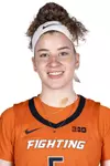 CHAMPAIGN, IL - September 21, 2023 - Illinois Guard Gretchen Dolan (#5) headshot taken 2023-2024 Production Day at Ubben Basketball Complex in Champaign, IL. Photo By Madison Dabrowski