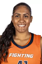 CHAMPAIGN, IL - September 21, 2023 - Illinois Center Camille Hobby (#41) headshot taken 2023-2024 Production Day at Ubben Basketball Complex in Champaign, IL. Photo By Madison Dabrowski