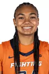CHAMPAIGN, IL - September 21, 2023 - Illinois Guard Adalia McKenzie (#24) headshot taken 2023-2024 Production Day at Ubben Basketball Complex in Champaign, IL. Photo By Madison Dabrowski