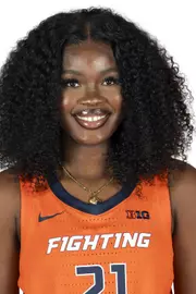 CHAMPAIGN, IL - September 21, 2023 - Illinois Center Aicha Ndour (#21) during 2023-2024 Production Day at Ubben Basketball Complex in Champaign, IL. Photo By Kevin Snyder