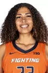 CHAMPAIGN, IL - September 21, 2023 - Illinois Forward Brynn Shoup-Hill (#23) headshot taken 2023-2024 Production Day at Ubben Basketball Complex in Champaign, IL. Photo By Madison Dabrowski