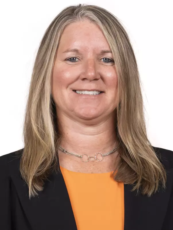 CHAMPAIGN, IL - September 29, 2023 - Illinois Office Administrator Nicole Anderson headshot taken during 2023-2024 Team Photo Photoshoot at Ubben Basketball Complex in Champaign, IL. Photo By Kevin Snyder