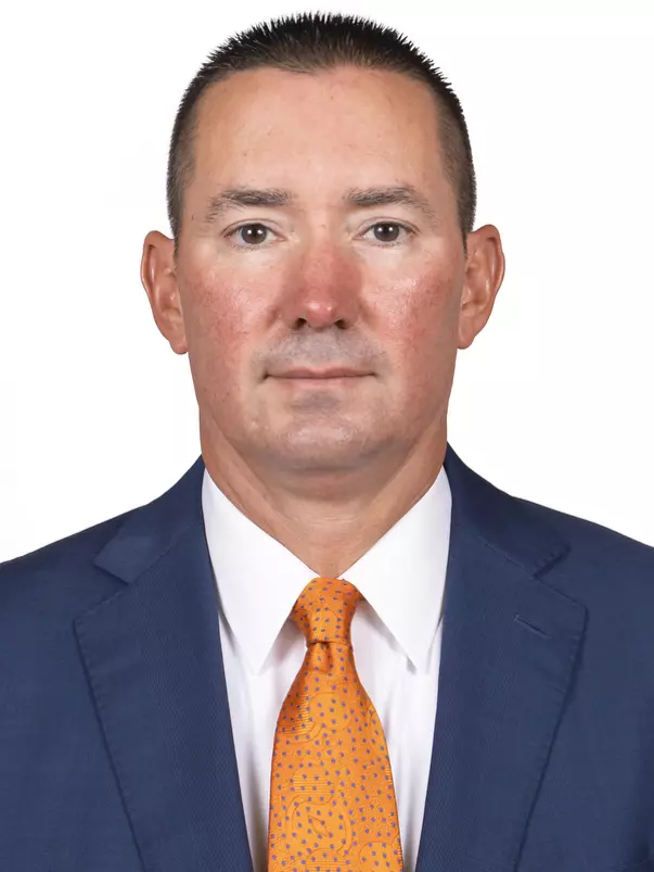 CHAMPAIGN, IL - September 29, 2023 - Illinois Assistant Athletic Director of Operations Joey Biggs headshot taken during 2023-2024 Team Photo Photoshoot at Ubben Basketball Complex in Champaign, IL. Photo By Kevin Snyder