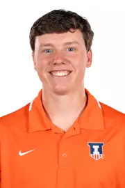 CHAMPAIGN, IL - September 26, 2023 - Illinois Right Handed Pitcher Will Lavin (#41) Headshot taken during 2023-2024 Production Day at Susan and Clint Atkins Baseball Training Center in Champaign, IL. Photo By Kevin Snyder