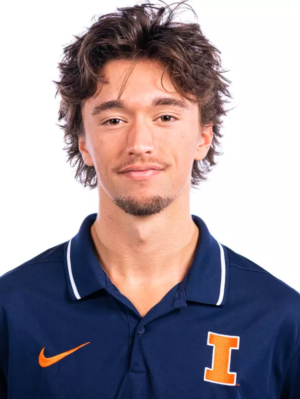 Champaign, IL - October 02, 2024 - Illinois Distance Runner Kyle Clark headshot taken during 2024 Fall Staff Headshot Day at Bielfeldt Athletic Administration Building in Champaign, IL. (Photo By Kevin Snyder/Illinois Athletics)