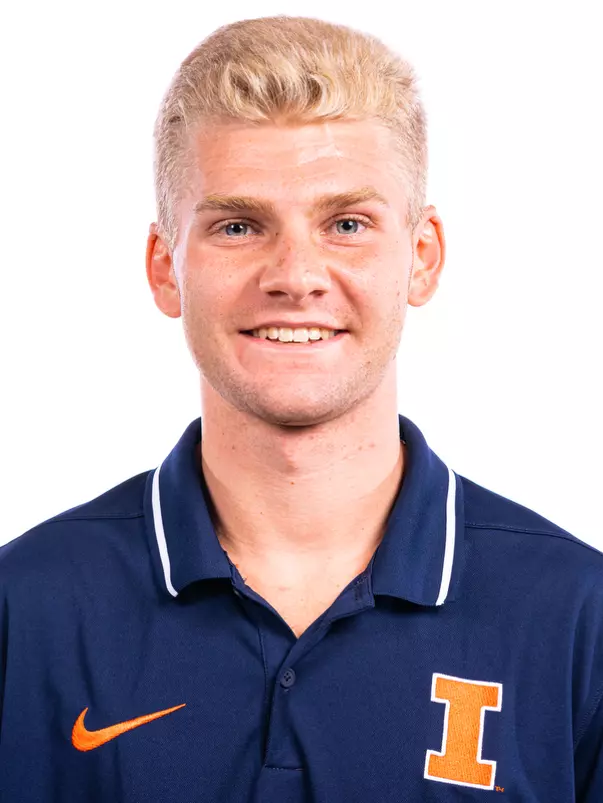 Champaign, IL - October 02, 2024 - Illinois Distance Runner Joshua Daggett headshot taken during 2024 Fall Staff Headshot Day at Bielfeldt Athletic Administration Building in Champaign, IL. (Photo By Kevin Snyder/Illinois Athletics)