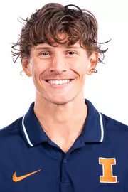 Champaign, IL - October 02, 2024 - Illinois Distance Runner Nicolas Dovalovsky headshot taken during 2024 Fall Staff Headshot Day at Bielfeldt Athletic Administration Building in Champaign, IL. (Photo By Kevin Snyder/Illinois Athletics)