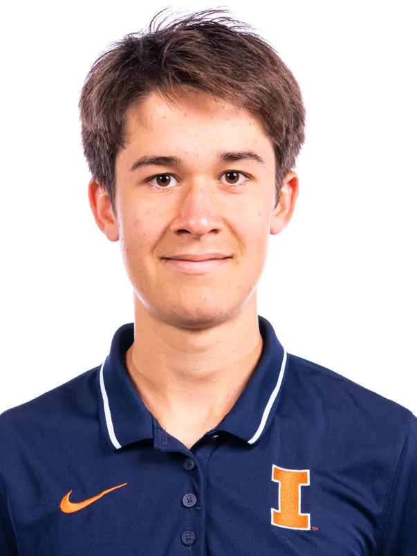 Champaign, IL - October 02, 2024 - Illinois Distance Runner Paul Lannuzel headshot taken during 2024 Fall Staff Headshot Day at Bielfeldt Athletic Administration Building in Champaign, IL. (Photo By Kevin Snyder/Illinois Athletics)